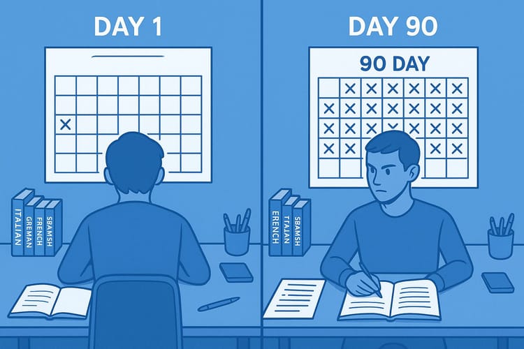 The 3-Month Language Learning Sprint: How to Reach Conversational Fluency in 90 Days (Complete Blueprint)