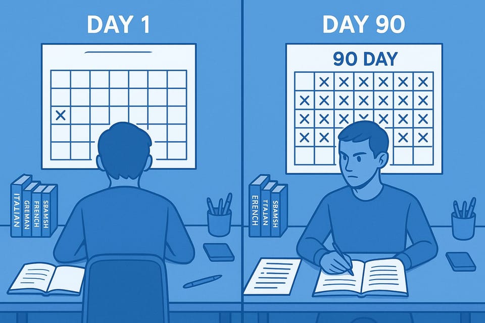 The 3-Month Language Learning Sprint: How to Reach Conversational Fluency in 90 Days (Complete Blueprint)